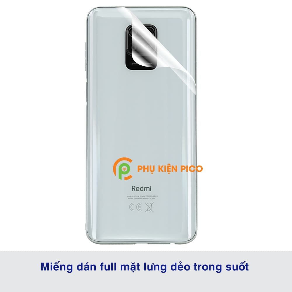 Dán lưng Xiaomi Redmi Note 9 Pro PPF cao cấp dẻo trong suốt - 4