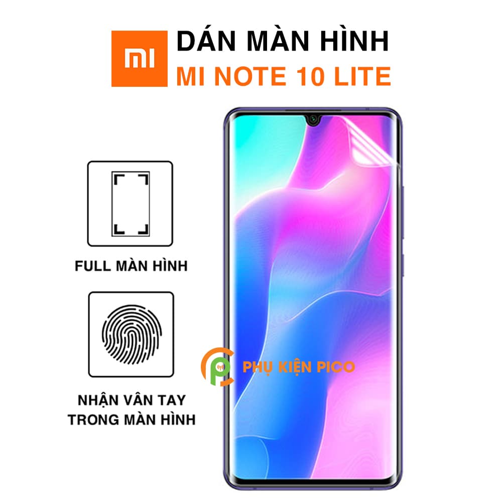 Dán màn hình Xiaomi Mi Note 10 Lite PPF cao cấp dẻo trong suốt