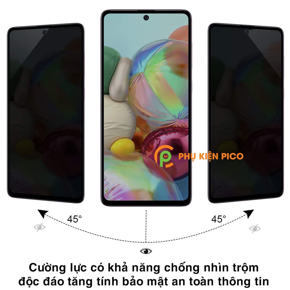 Kính cường lực Samsung A71 chống nhìn trộm full màn hình – Dán màn hình Samsung Galaxy A71 - 6