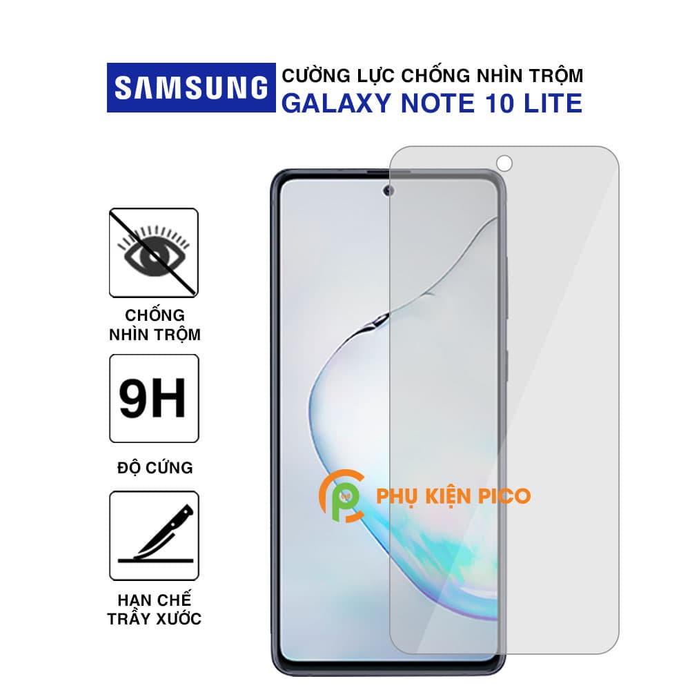 Kính cường lực Samsung Note 10 Lite chống nhìn trộm full màn hình – Dán màn hình Samsung Galaxy Note 10 Lite