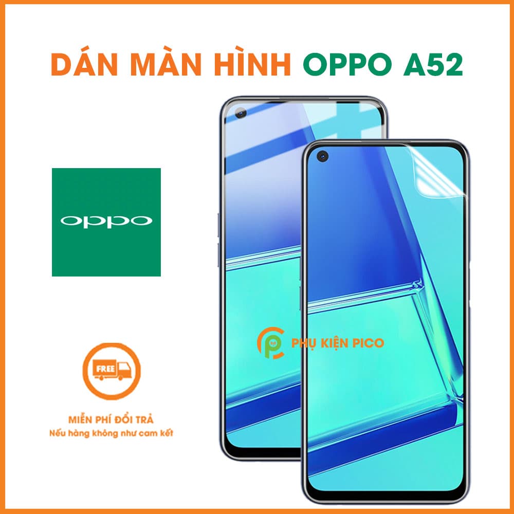 Dán màn hình Oppo A52 PPF cao cấp dẻo trong suốt