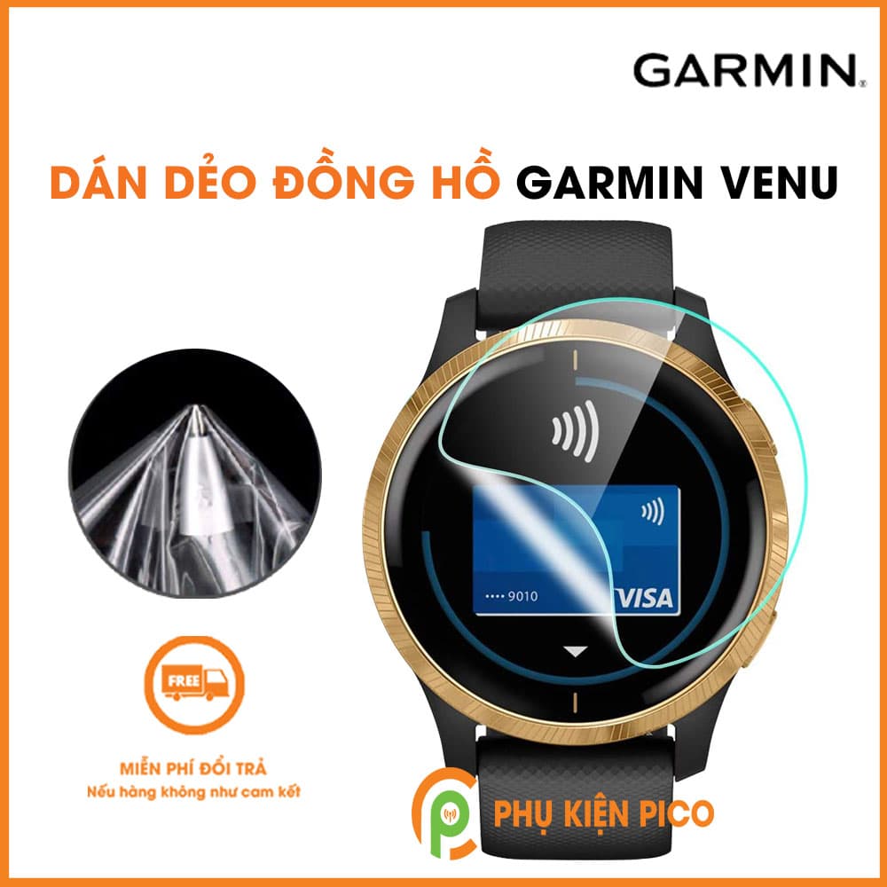 Dán màn hình đồng hồ Garmin Venu PPF cao cấp dẻo trong suốt