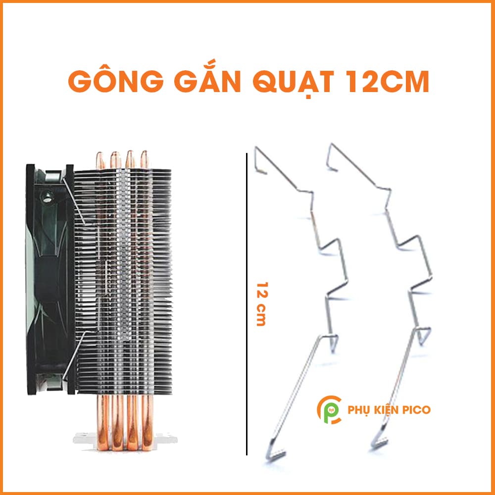 Gông gắn fan 12CM TẢN THÁP - Gông gắn quạt 12cm cho tản nhiệt T400i và Tản gammax 400