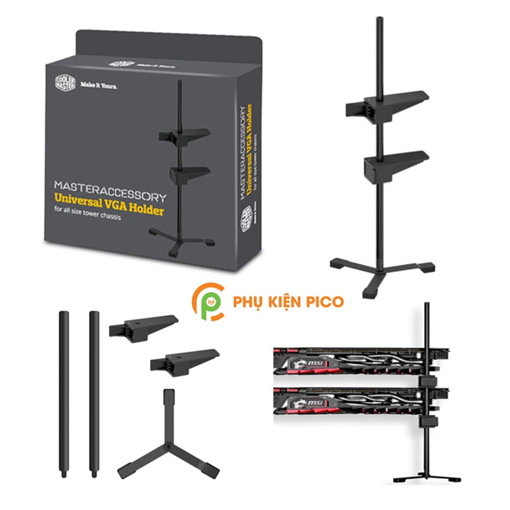 Giá đỡ VGA Cooler Master Universal Graphics Card Holder 2 Supports chống cong vênh VGA - 5