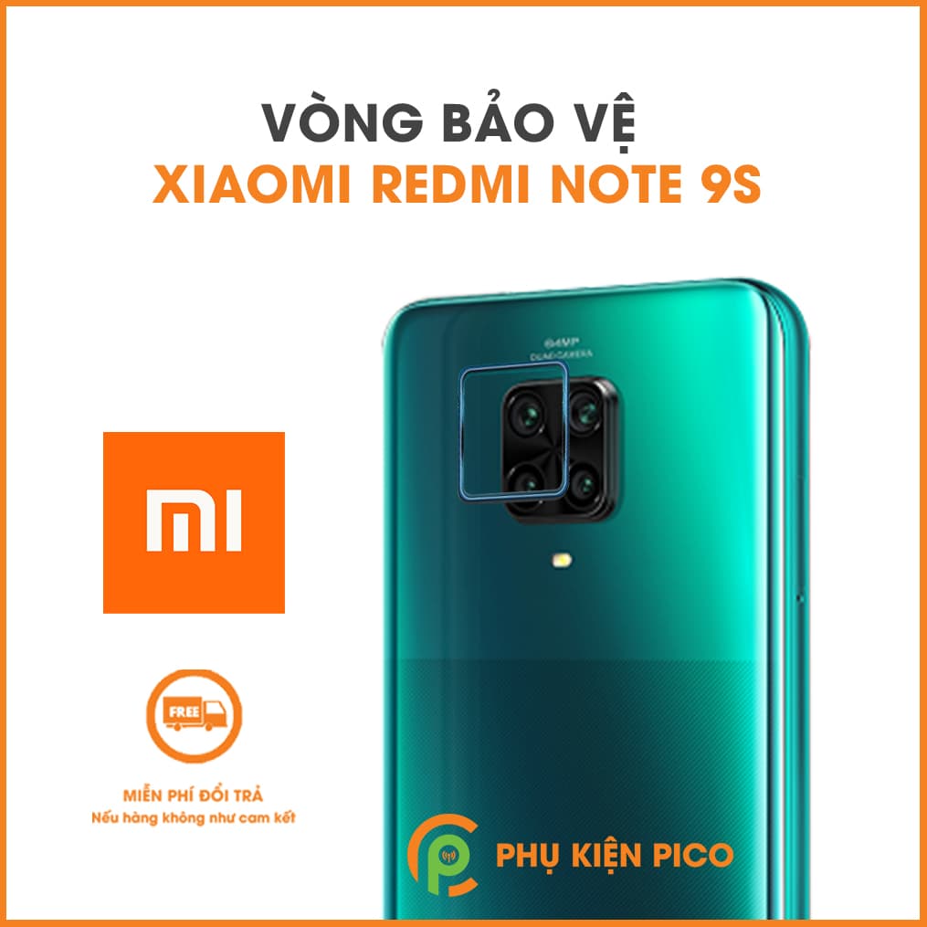 Vòng bảo vệ camera Xiaomi Redmi Note 9s kim loại ốp viền camera chống xước - 2