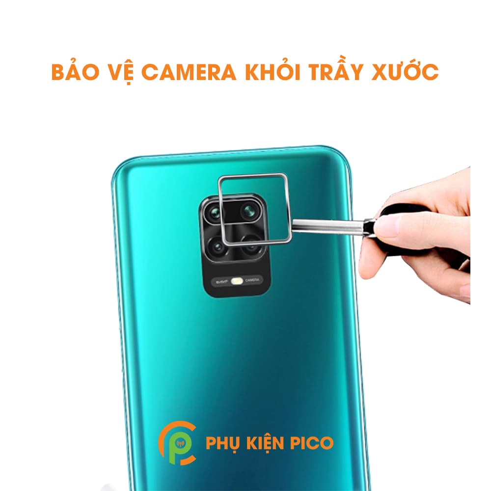 Vòng bảo vệ camera Xiaomi Redmi Note 9s kim loại ốp viền camera chống xước - 7