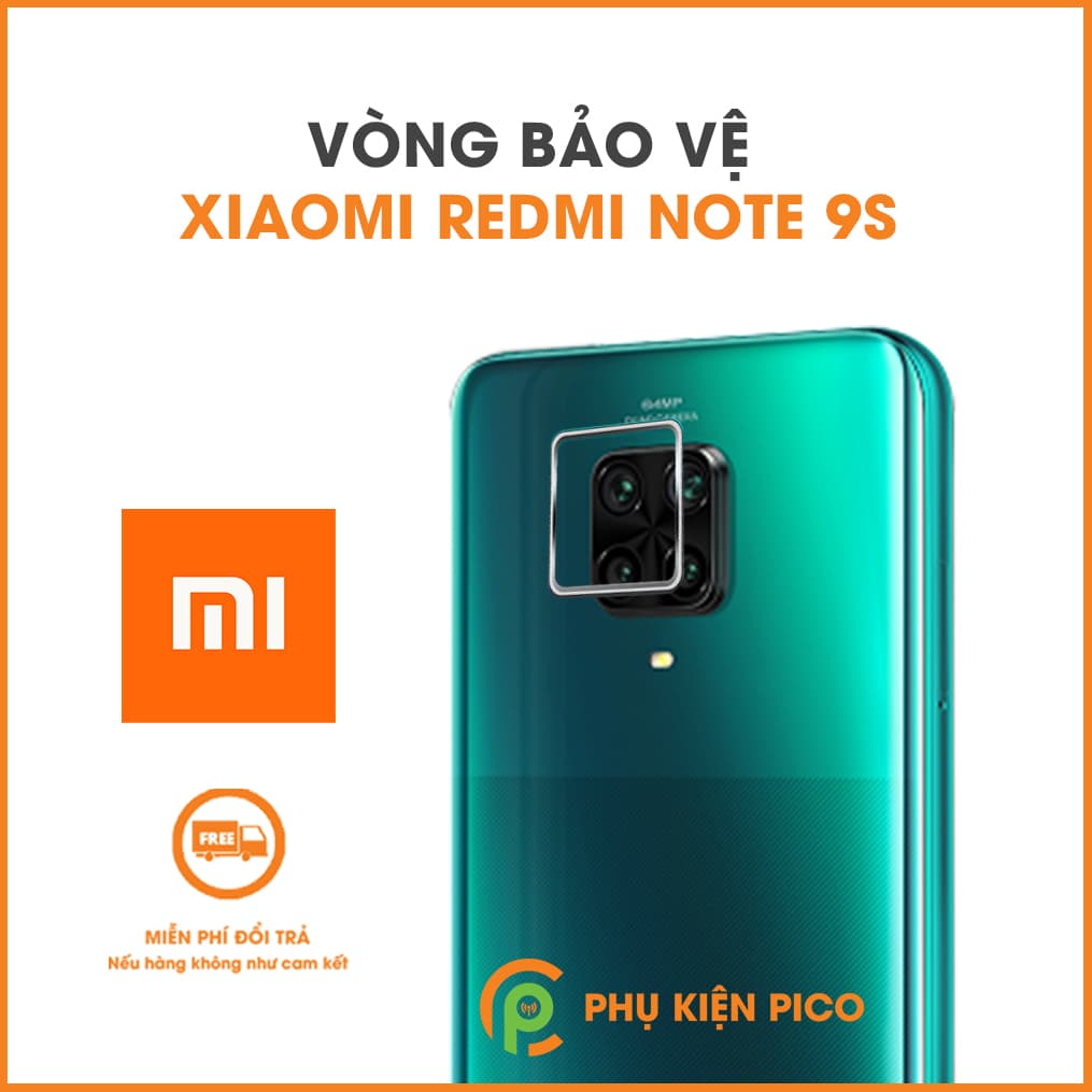 Vòng bảo vệ camera Xiaomi Redmi Note 9s kim loại ốp viền camera chống xước