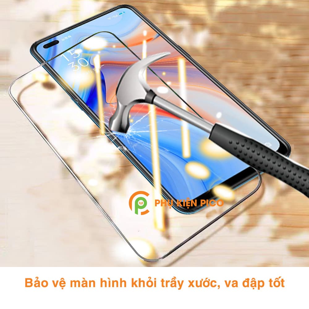 Kính cường lực Reno 4 full màn hình viền đen siêu mỏng - 2