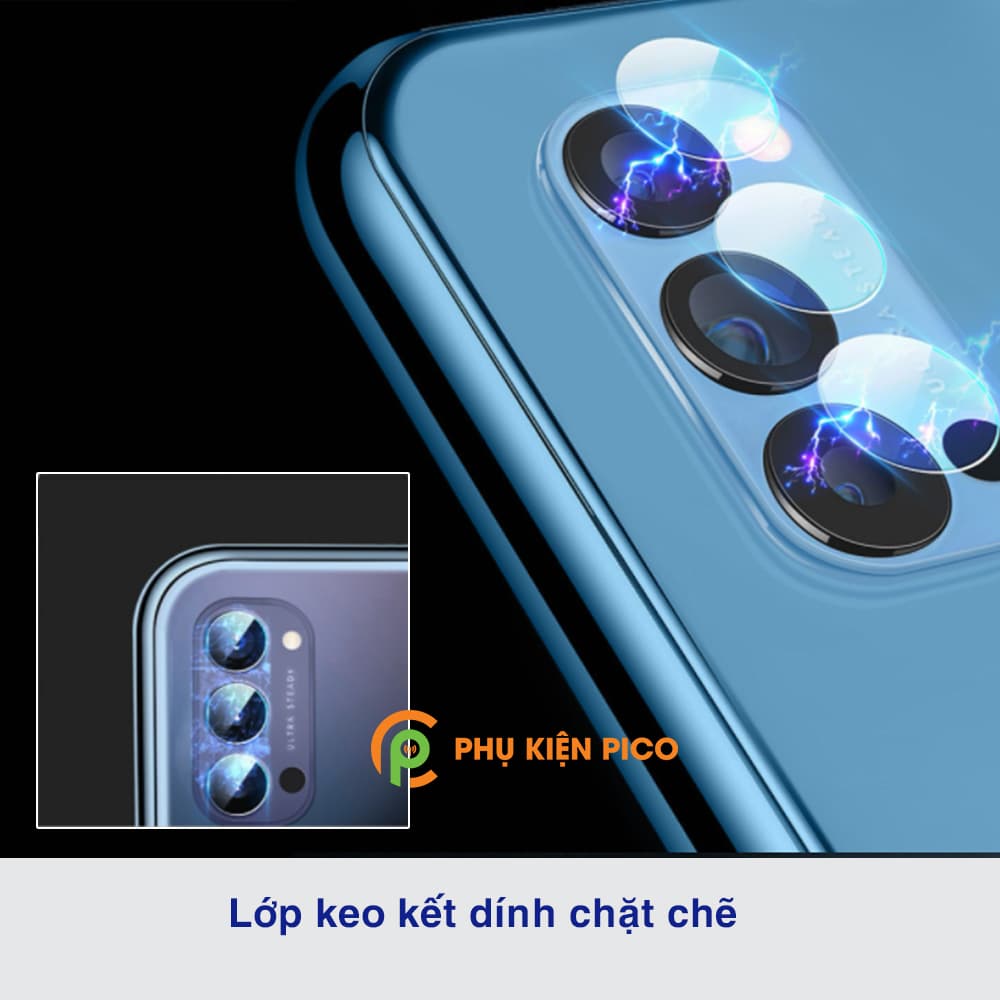 Dán camera Oppo Reno 4 cường lực camera trong suốt độ cứng 9H - 6