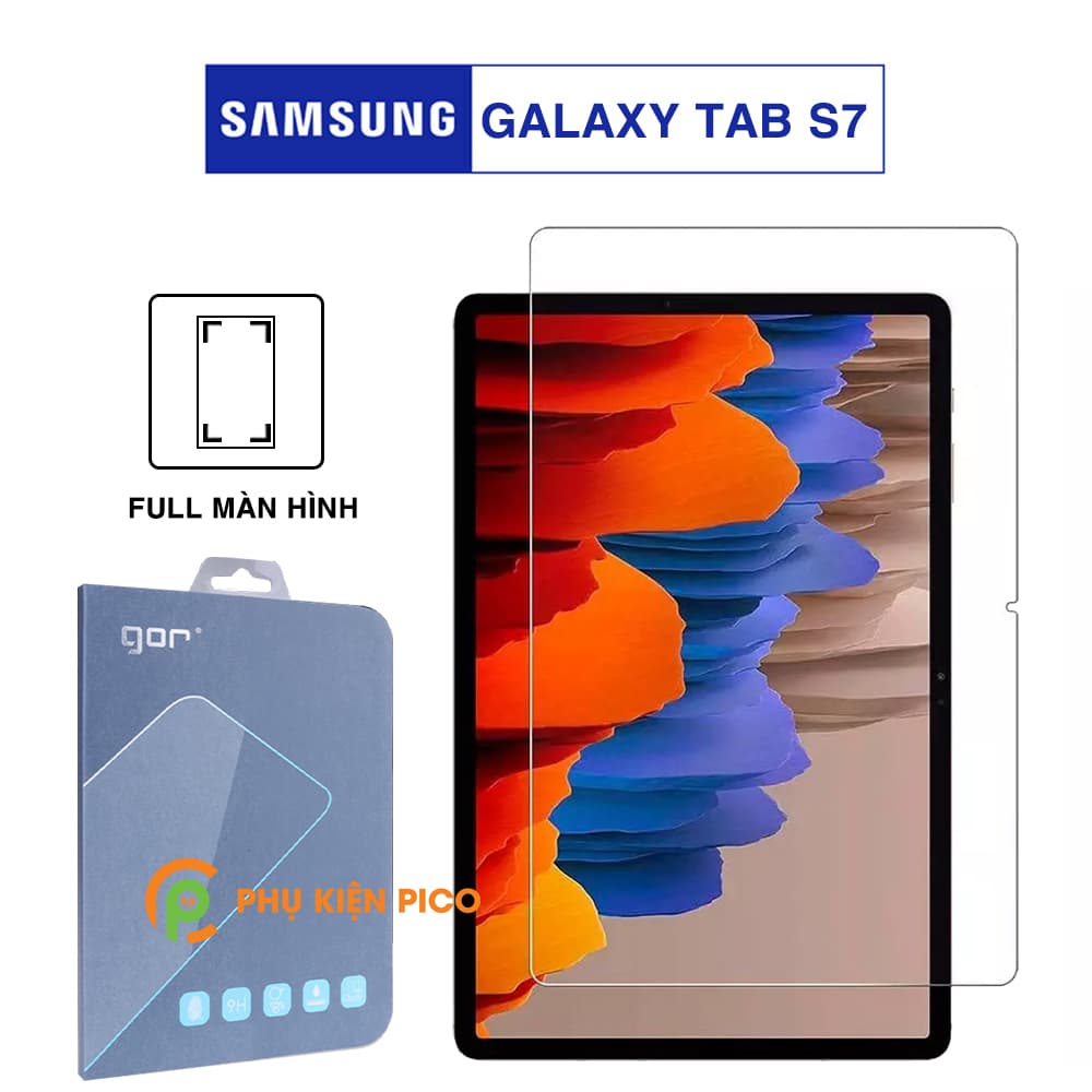 Kính cường lực Samsung Galaxy Tab S7 chính hãng Gor full màn hình