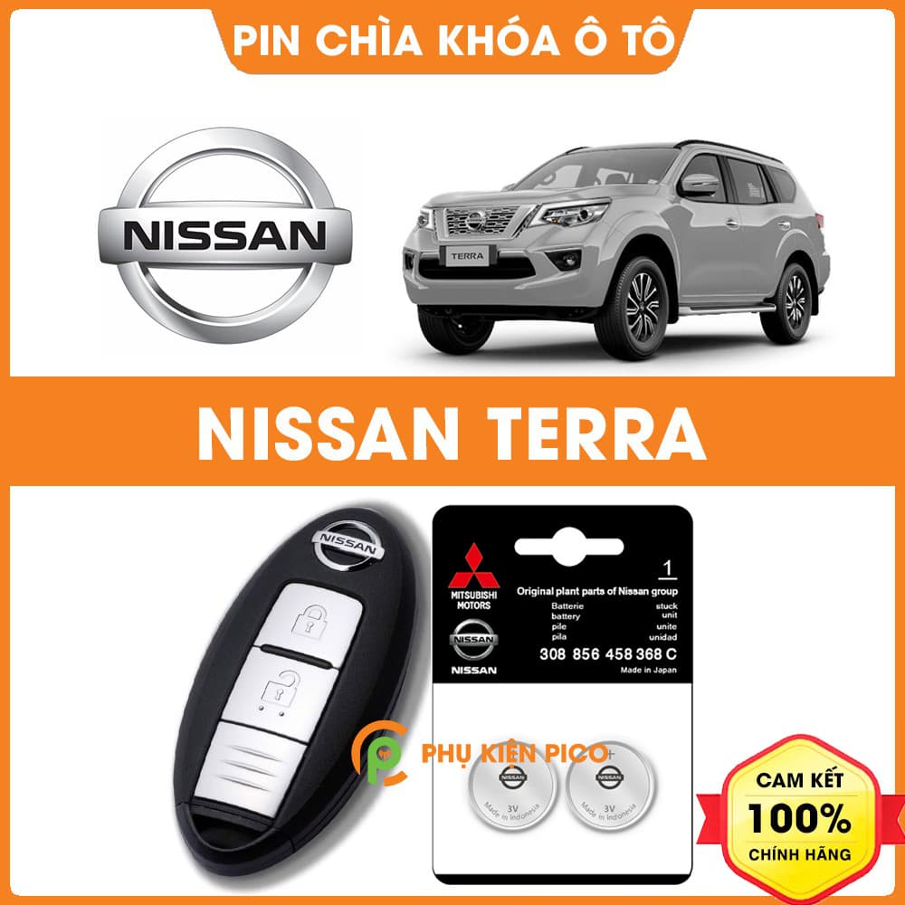 Pin chìa khóa ô tô Nissan Terra chính hãng Nissan sản xuất tại Indonesia 3V Panasonic