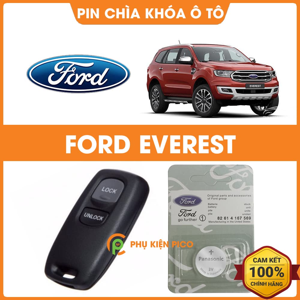 Pin chìa khóa ô tô Ford Everest chính hãng Ford sản xuất tại Indonesia 3V