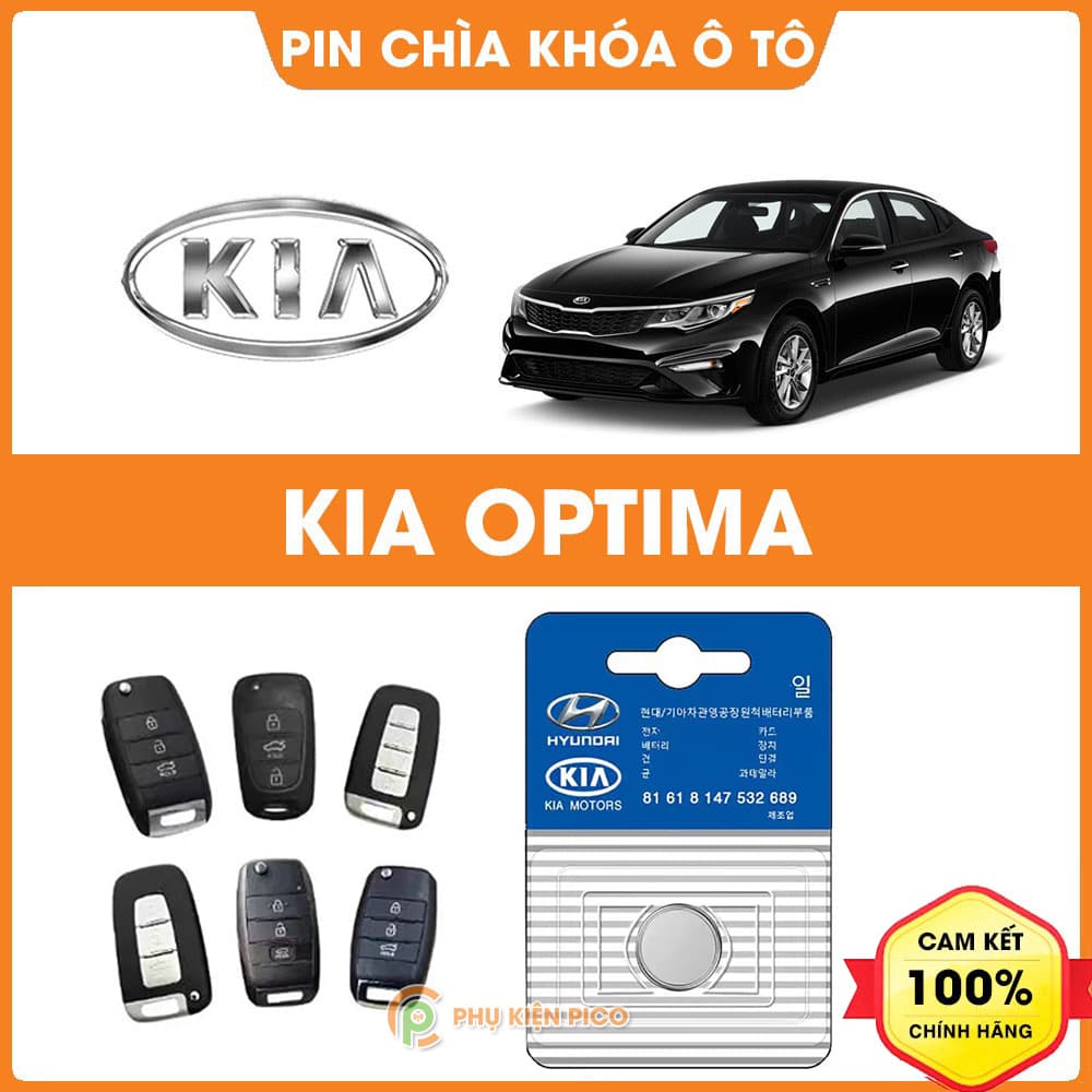 Pin chìa khóa ô tô KIA Optima chính hãng KIA sản xuất tại Indonesia 3V Panasonic