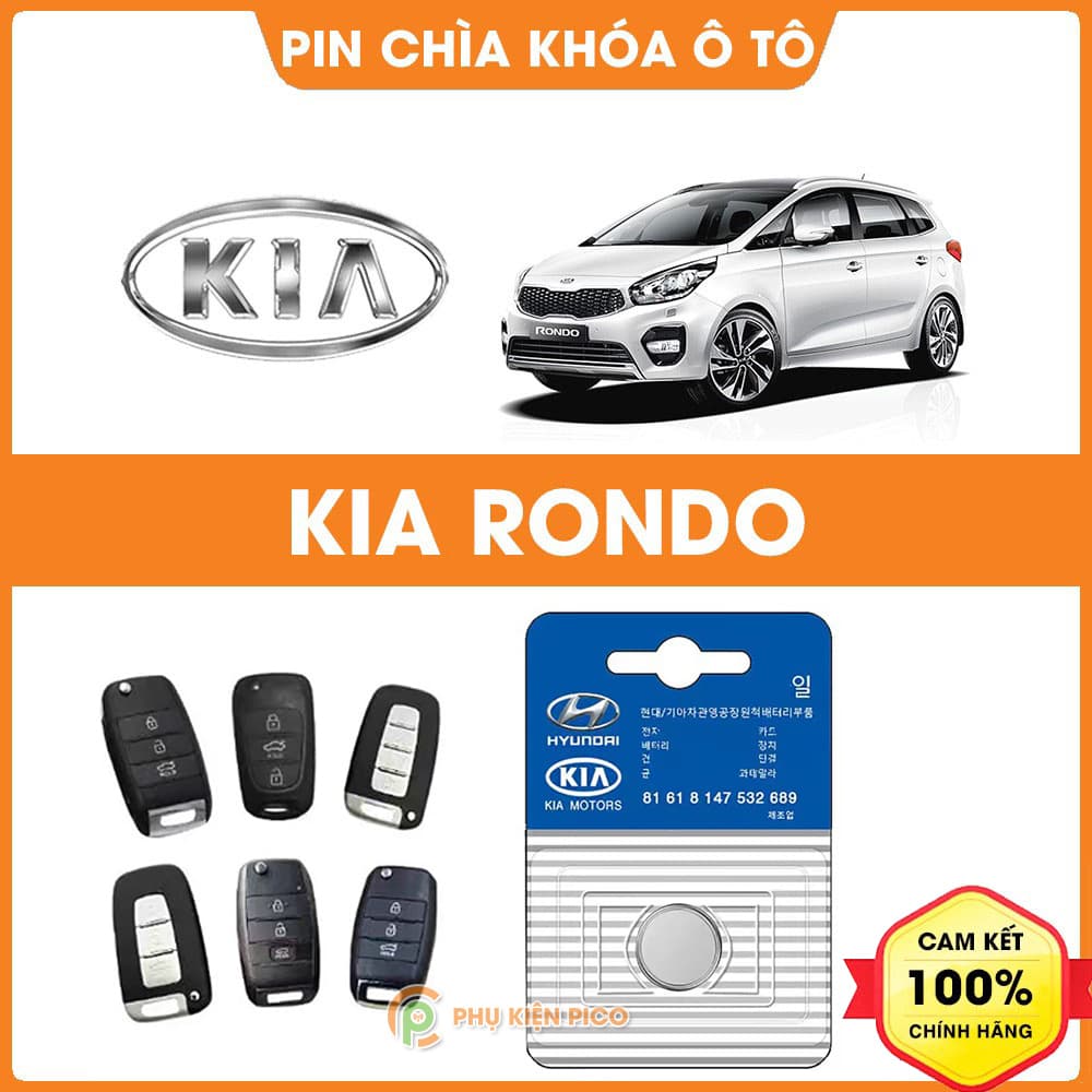 Pin chìa khóa ô tô KIA Rondo chính hãng KIA sản xuất tại Indonesia 3V Panasonic