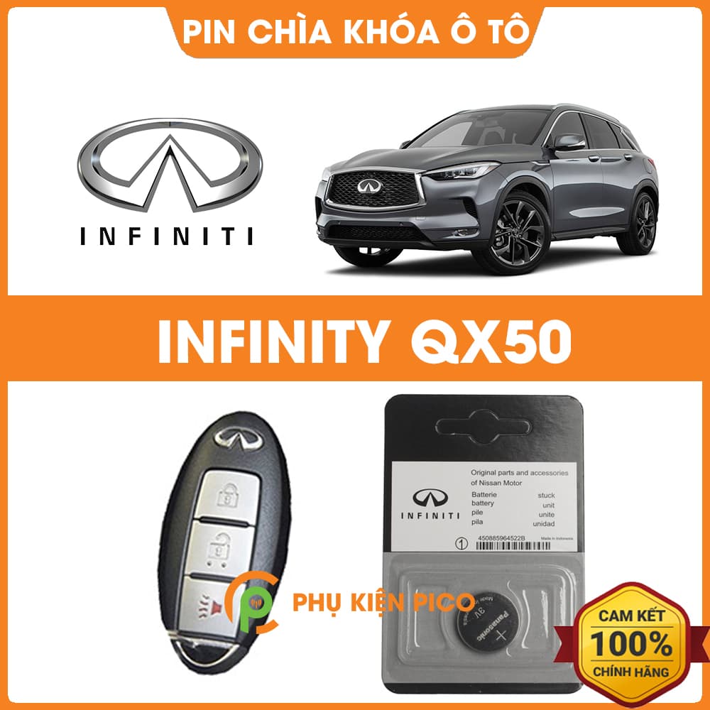Pin chìa khóa ô tô Infiniti QX50 chính hãng Infiniti sản xuất tại Indonesia 3V