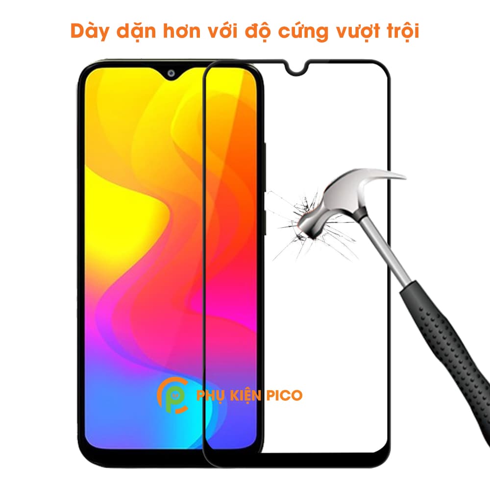Cường lực Vsmart Joy 3 full màn hình độ cứng 9H chống va đập trầy xước - 6