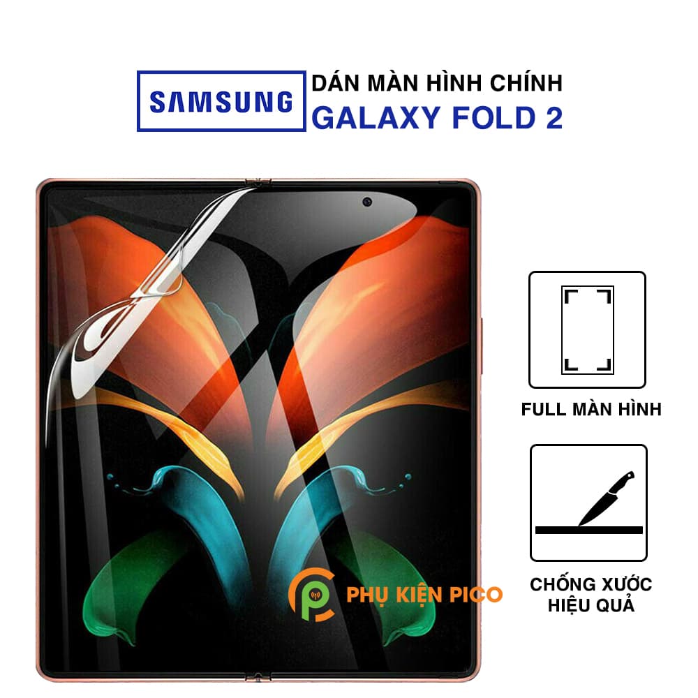 Dán màn hình chính Samsung Galaxy Z Fold 2 full viền PPF cao cấp dẻo trong suốt