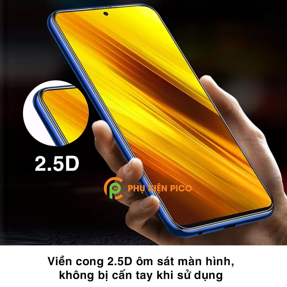 Kính cường lực Poco X3 NFC full màn hình chính hãng Gor - 2