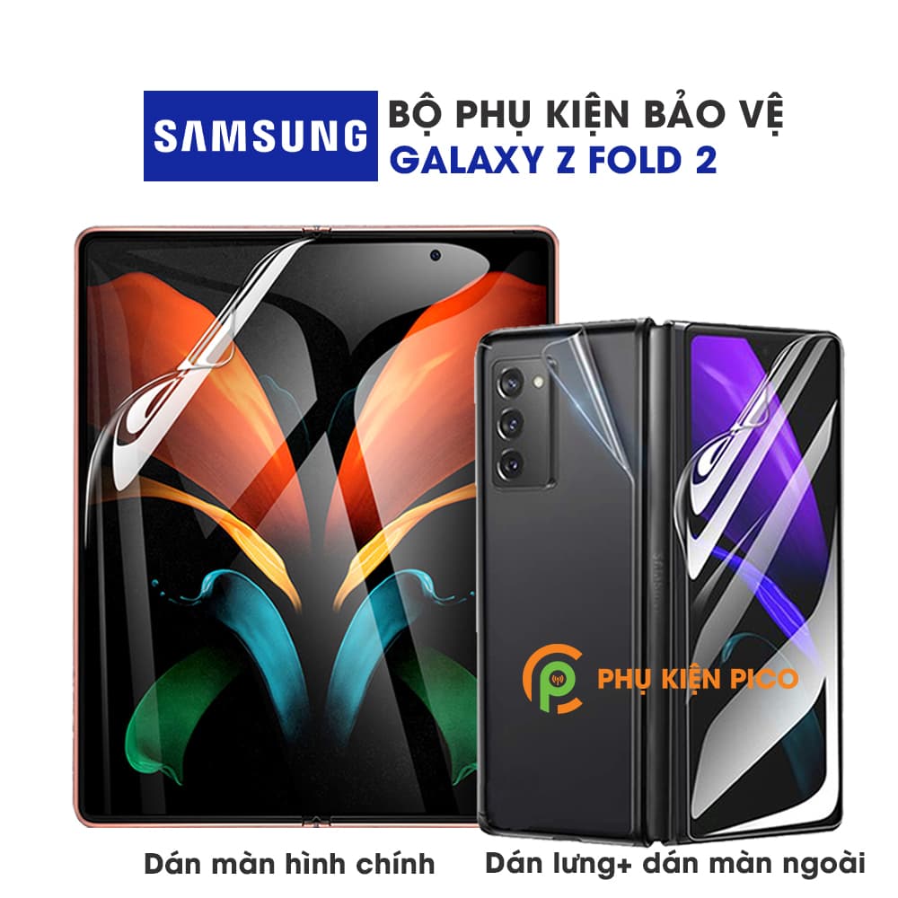 Dán màn hình chính, màn hình ngoài và Dán lưng Samsung Z Fold 2