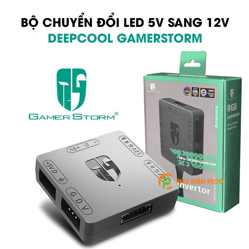 Bộ chuyển đổi LED 5V sang 12V (RGB Convertor Deepcool Gamer Storm 5V to 12V) ARGB to RGB