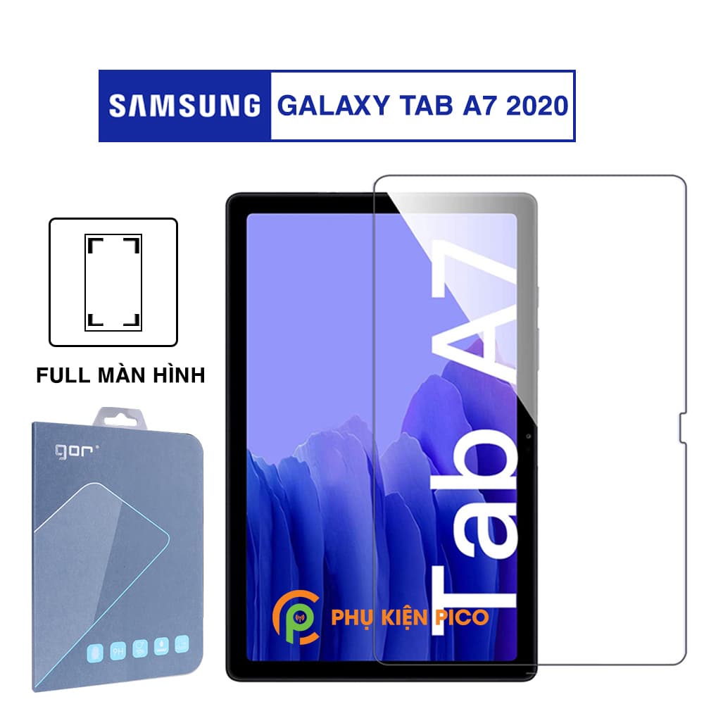 Cường lực Samsung Tab A7 2020 full màn hình chính hãng Gor dùng chung với mọi loại ốp lưng – Dán màn hình Samsung Galaxy Tab A7 2020