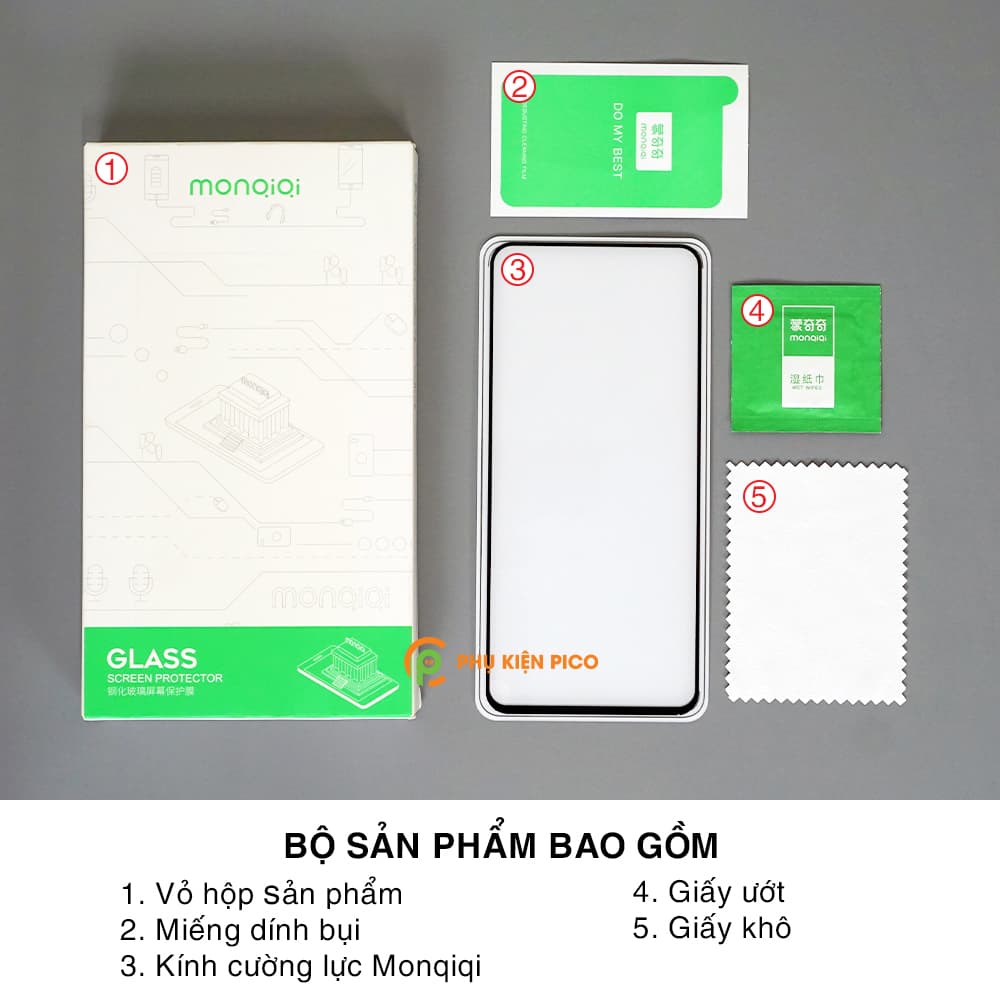 Kính cường lực Poco X3 NFC full màn hình viền đen siêu mỏng 3D Monqiqi – Dán màn hình Xiaomi Poco X3 NFC - 7
