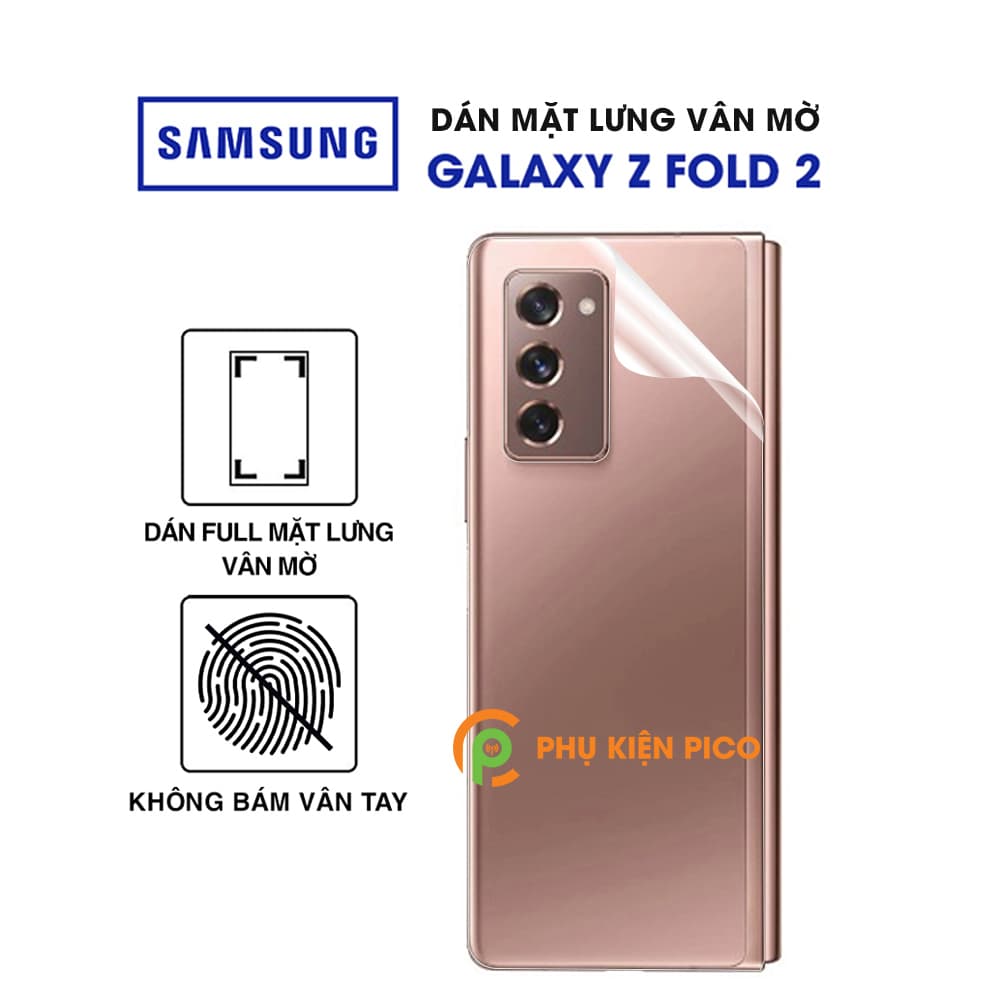 Dán lưng Samsung Z Fold 2 chống bám vân tay dẻo vân mờ