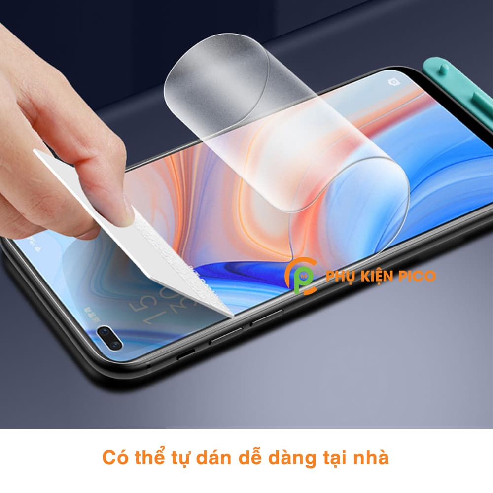 Dán màn hình Reno 4 full màn hình chống bám vân tay PPF dẻo vân mờ - 7