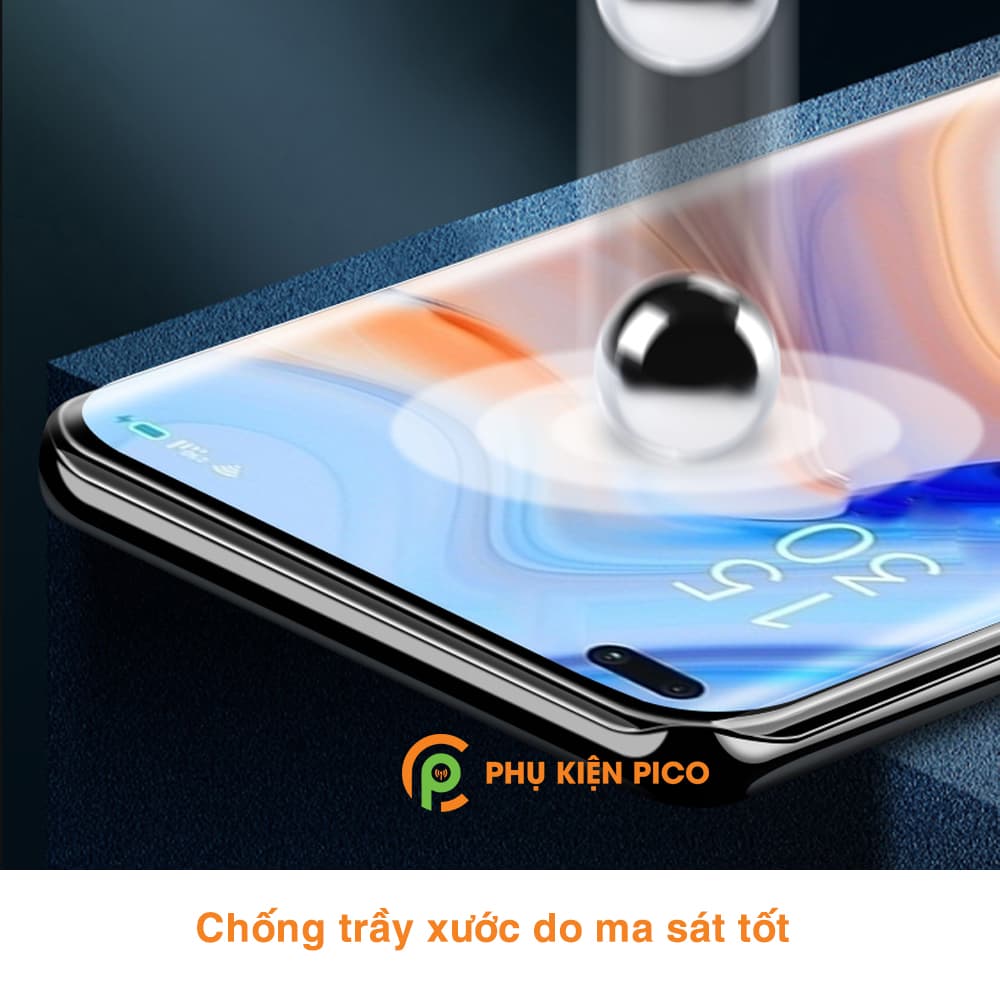 Dán màn hình Reno 4 full màn hình chống bám vân tay PPF dẻo vân mờ - 2