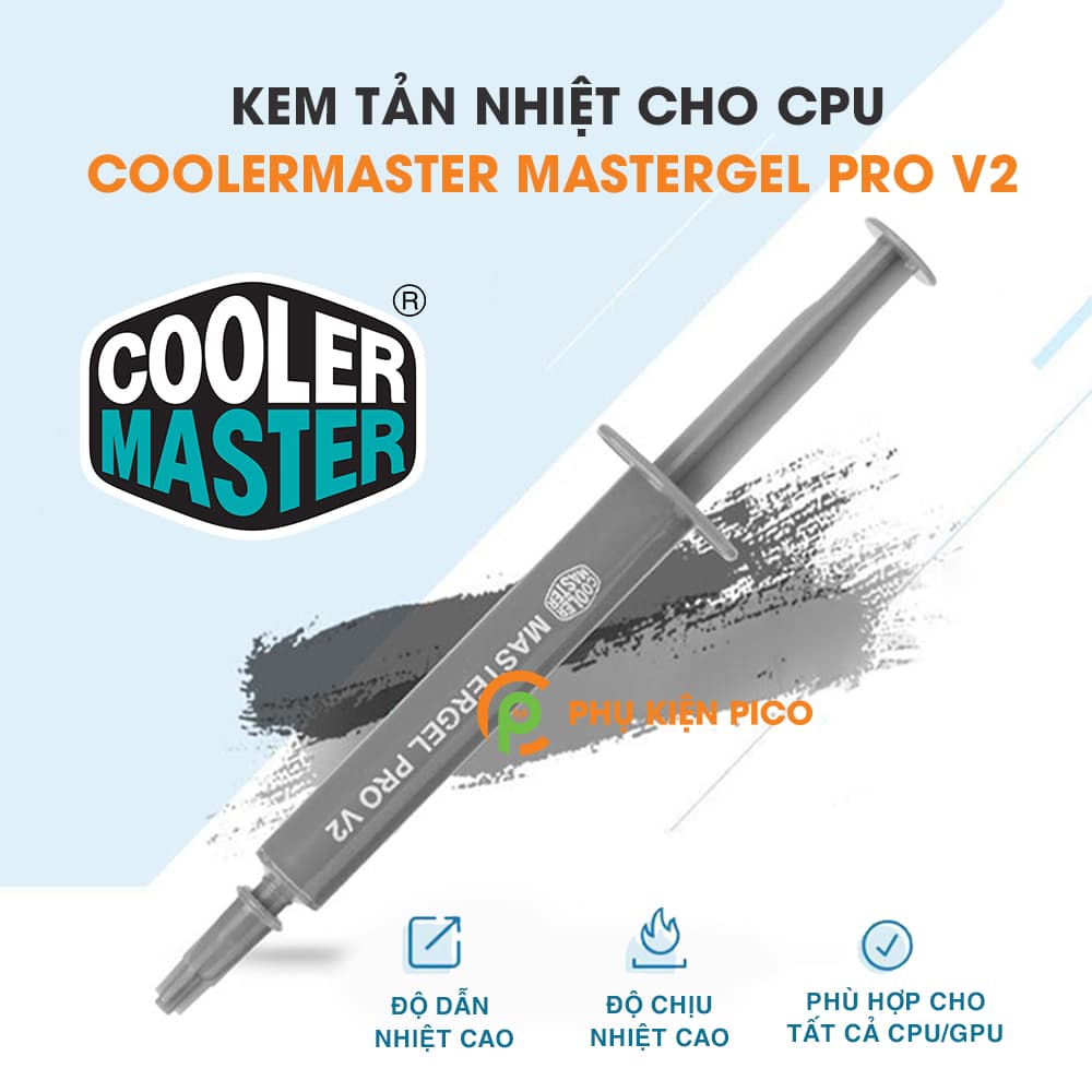 Keo tản nhiệt CPU Cooler Master MasterGel Pro V2 – Kem tản nhiệt CPU MasterGel Pro V2
