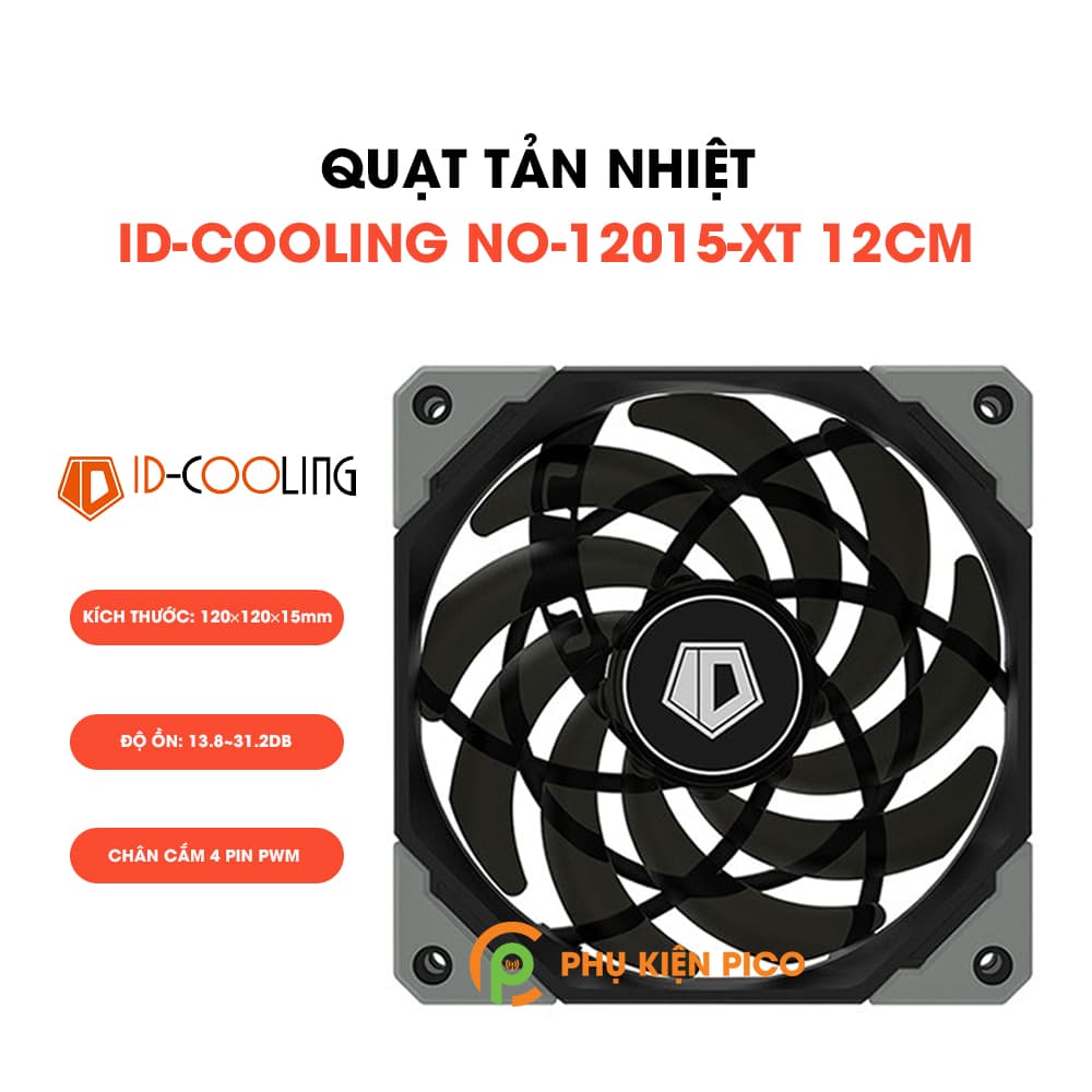 Quạt tản nhiệt case máy tính ID-COOLING NO-12015-XT 12cm – Quạt fan case ID-COOLING