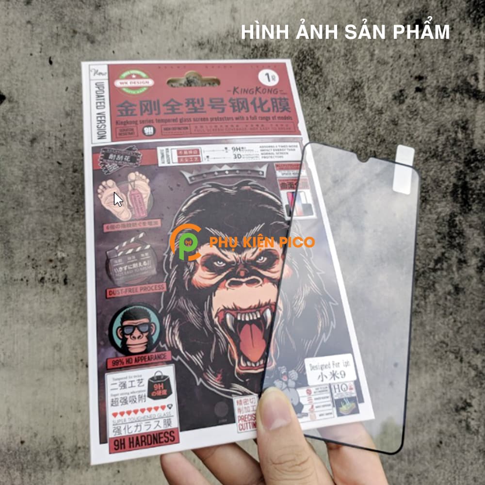 Kính cường lực Redmi Note 7 chính hãng KingKong WK độ cứng 9H – Dán màn hình Xiaomi Redmi Note 7 - 7