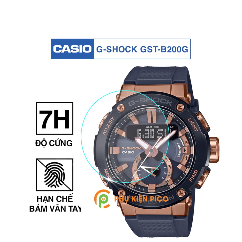 Cường lực đồng hồ Casio G-Shock GST-B200G độ cứng 7H chống trầy xước – Dán màn hình Casio Casio G-Shock GST-B200G