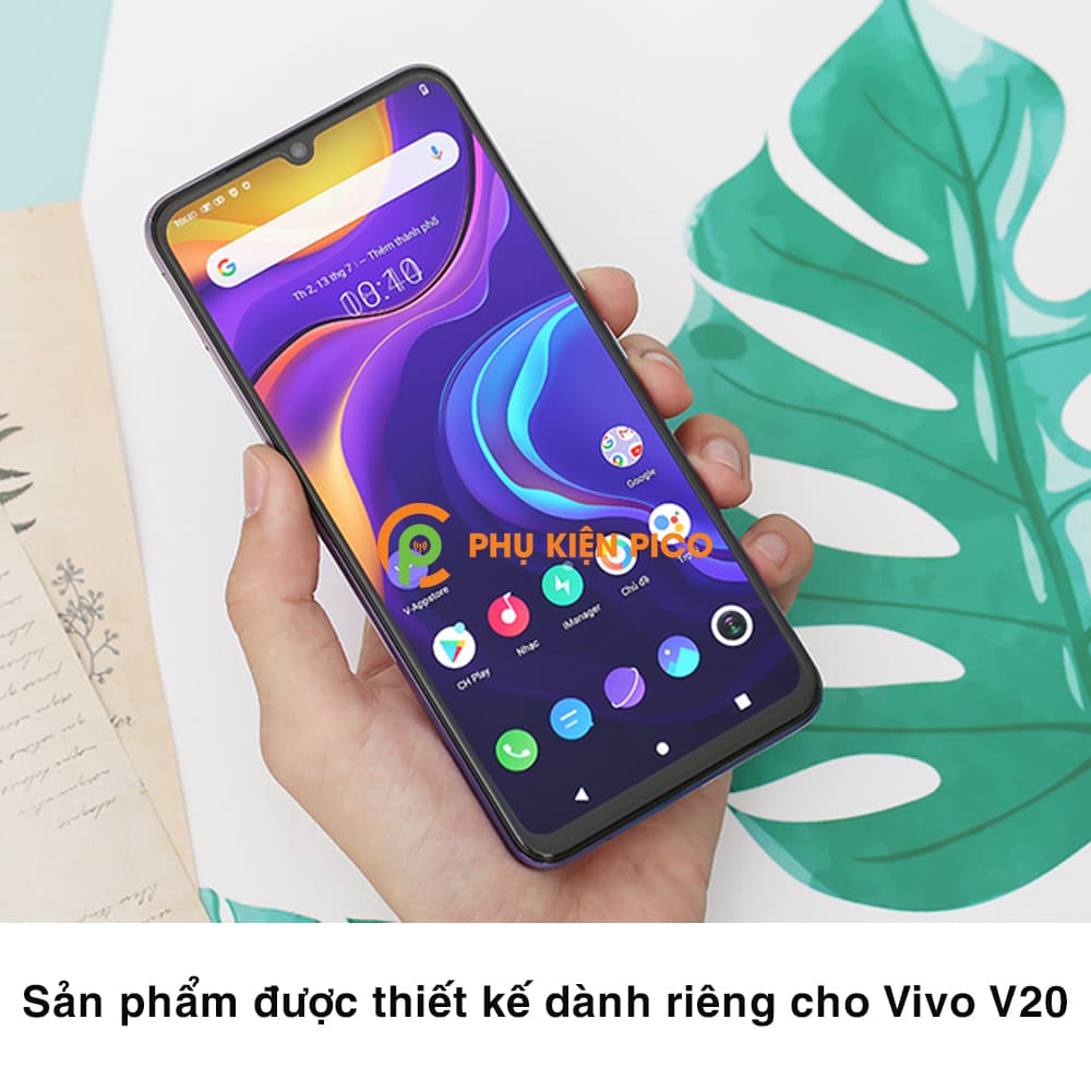 Cường lực Vivo V20 trong suốt độ cứng 9H chống trầy xước – Dán màn hình Vivo V20 - 6