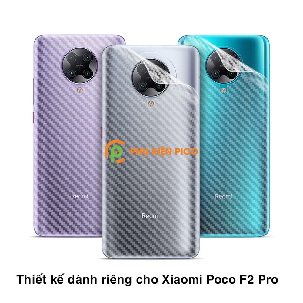Dán lưng Redmi K30 Pro vân Carbon 3D tản nhiệt tốt – Dán lưng vân Carbon Xiaomi Redmi K30 Pro - 6