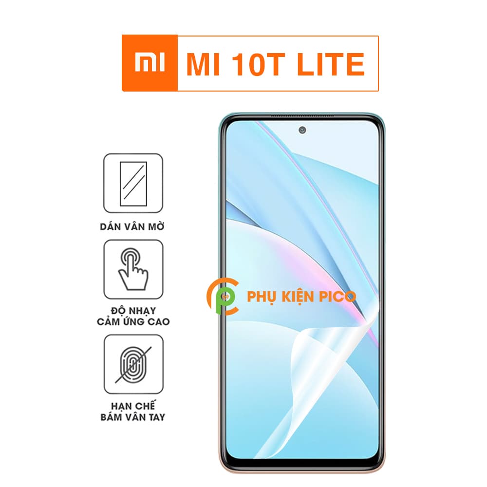 Dán màn hình Mi 10T Lite PPF vân mờ chống vân tay cao cấp – Dán dẻo Xiaomi Mi 10T Lite