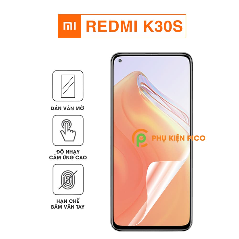 Dán màn hình Redmi K30S PPF vân mờ chống vân tay cao cấp – Dán dẻo Xiaomi Redmi K30S