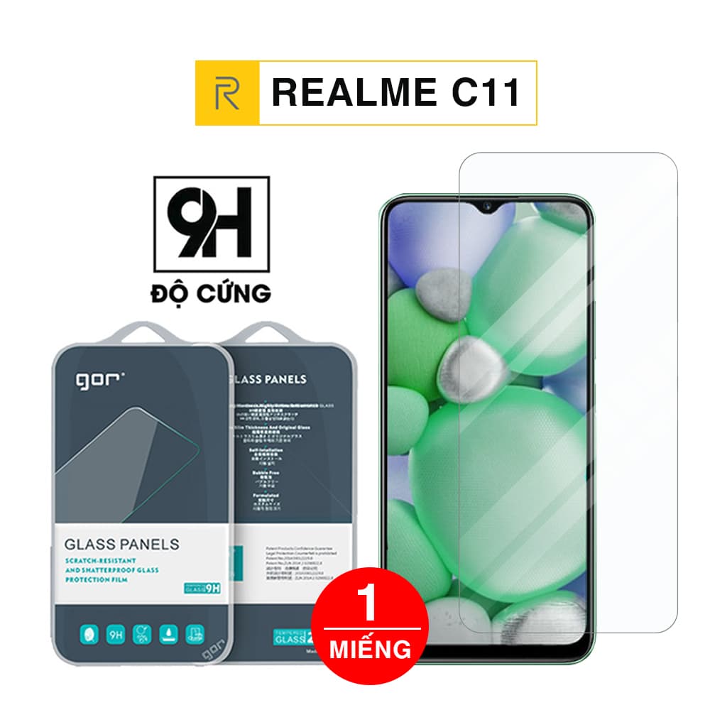Cường lực Realme C11 chính hãng Gor độ cứng 9H chống trầy xước – Dán màn hình Realme C11