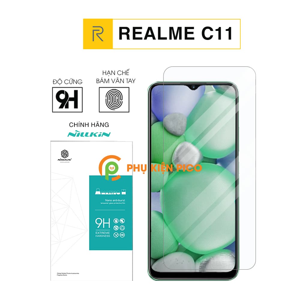 Kính cường lực Realme C11 chính hãng Nillkin Amazing H chống trầy xước – Dán màn hình Realme C11