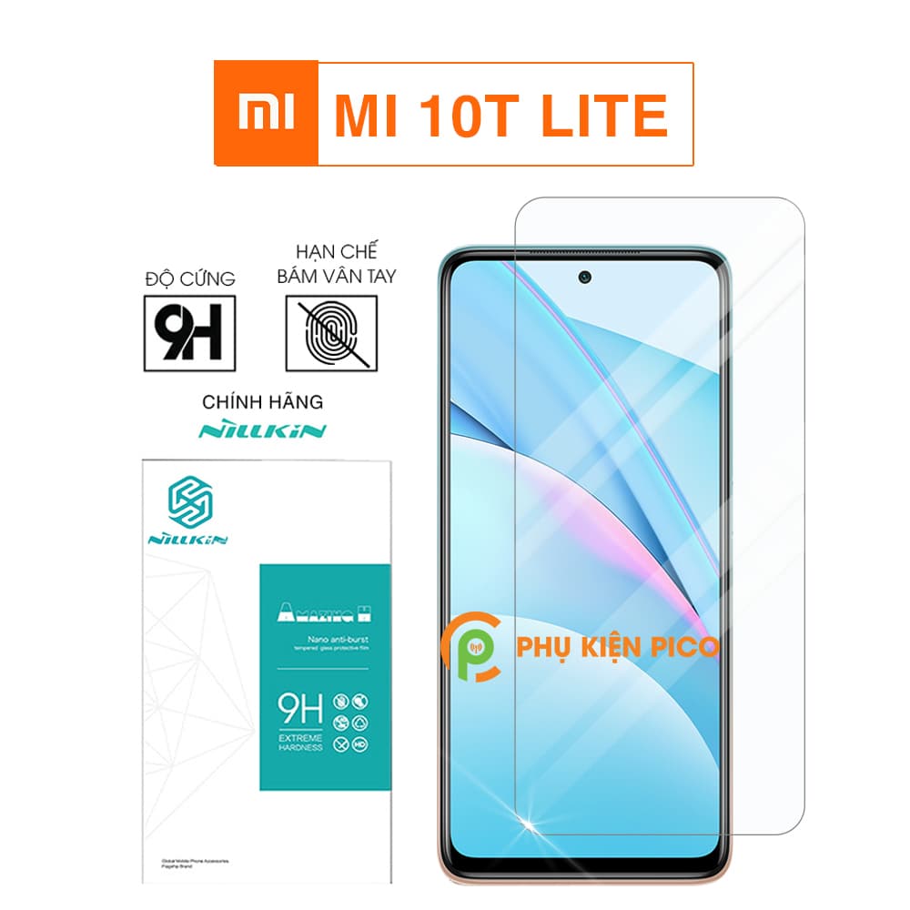 Cường lực Mi 10T Lite chính hãng Nillkin Amazing H độ cứng 9H chống va đập – Dán màn hình Xiaomi Mi 10T Lite