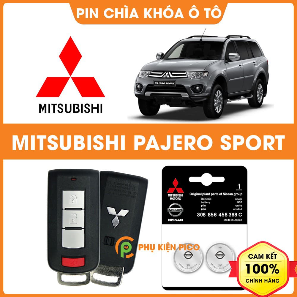 Pin chìa khóa ô tô Mitsubishi Pajero Sport chính hãng Mitsubishi sản xuất tại Indonesia 3V Panasonic