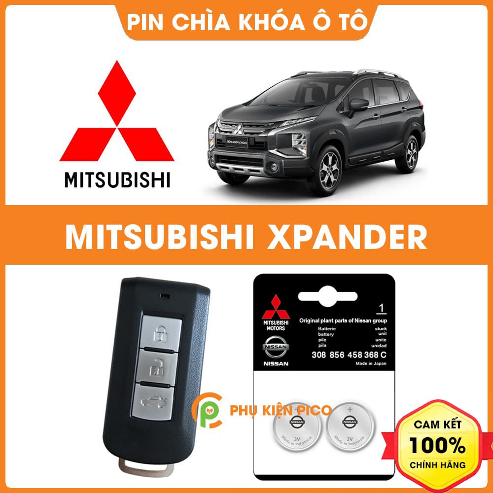 Pin chìa khóa ô tô Mitsubishi Xpander chính hãng Mitsubishi sản xuất tại Indonesia 3V Panasonic
