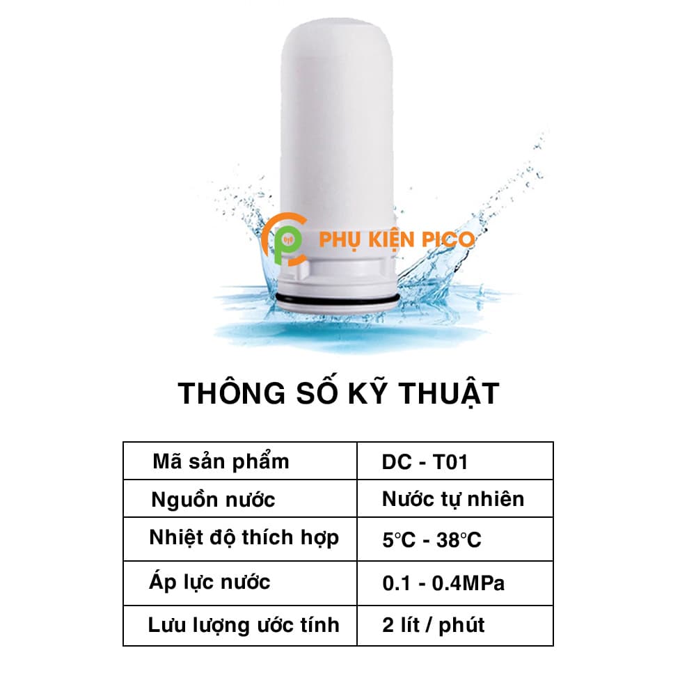 Lõi lọc cho đầu lọc nước tại vòi chính hãng DUOHUA diệt sạch đến 99.99% vi khuẩn – Thiết bị lõi lọc nước DUOHUA - 2