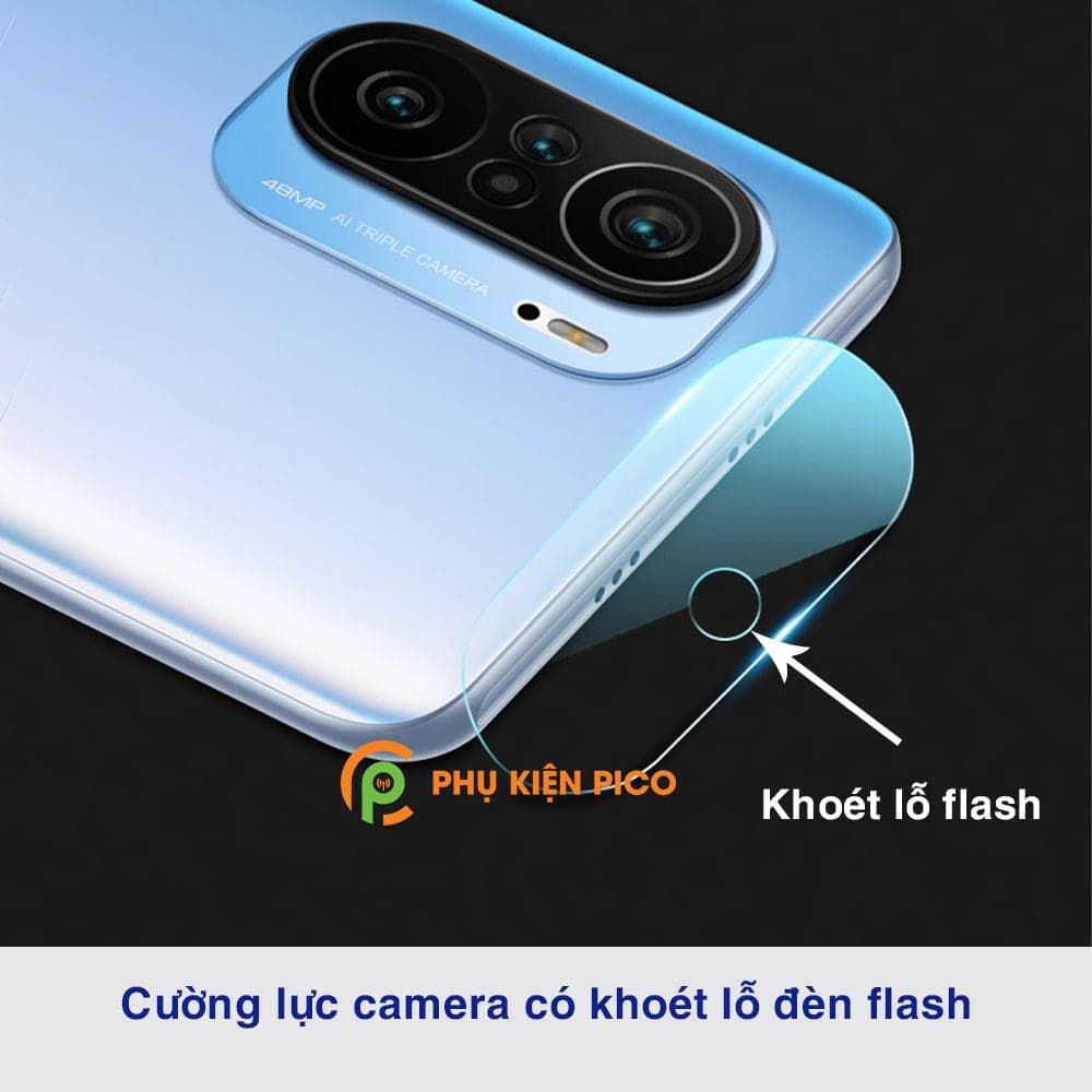 Cường lực camera Xiaomi Poco F3 độ cứng 9H trong suốt - 3