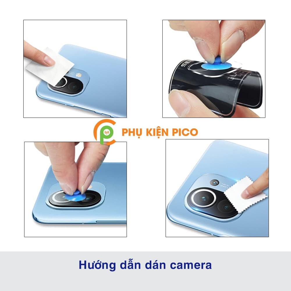 Cường lực mắt camera Xiaomi Mi 11 độ cứng 9H trong suốt - 8