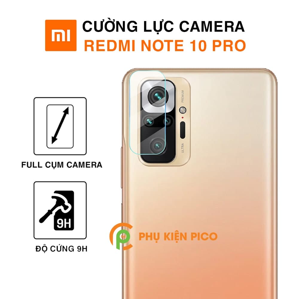 Cường lực camera Xiaomi Redmi Note 10 Pro độ cứng 9H trong suốt