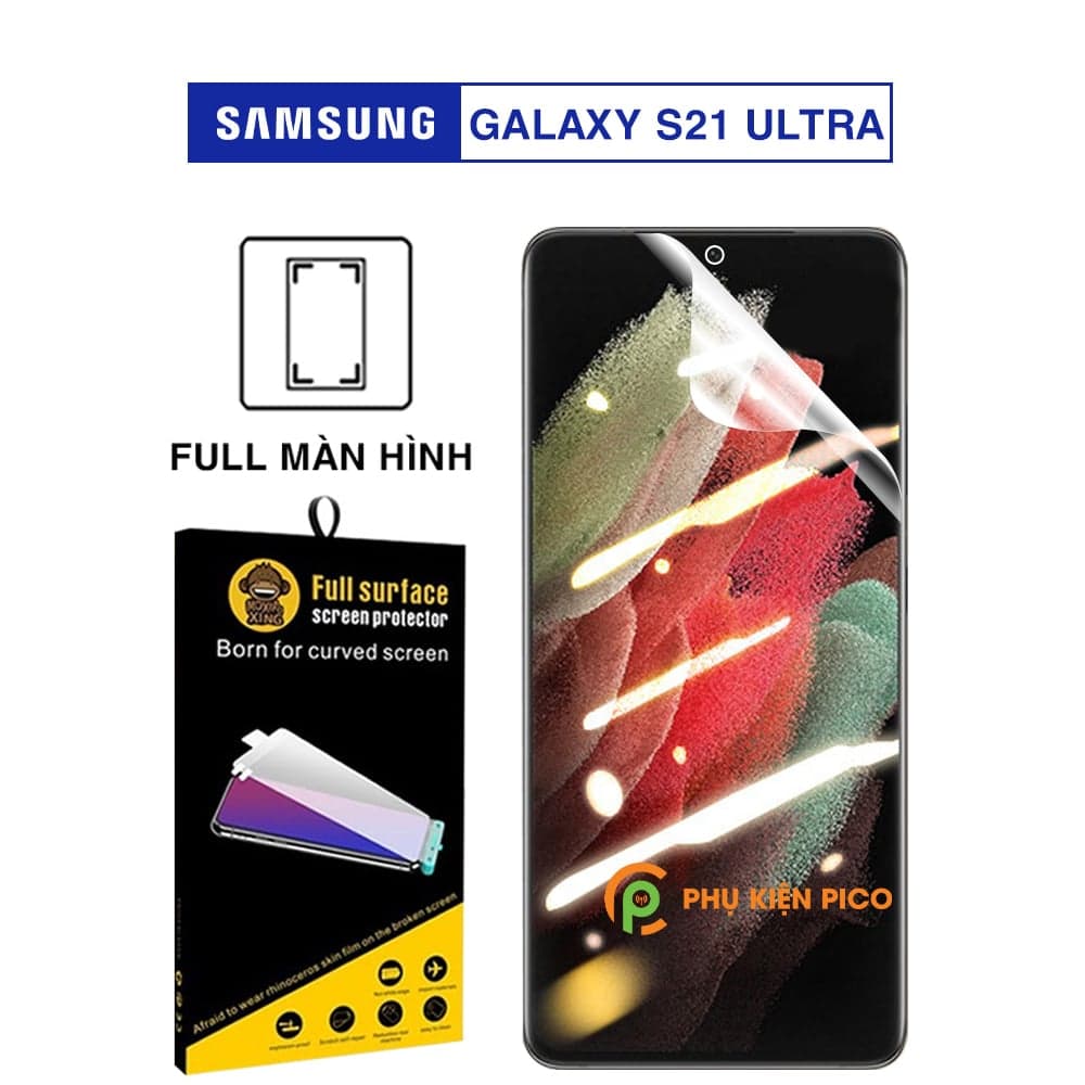 Dán màn hình Samsung Galaxy S21 Ultra full màn hình trong suốt chính hãng Moxiao Xing