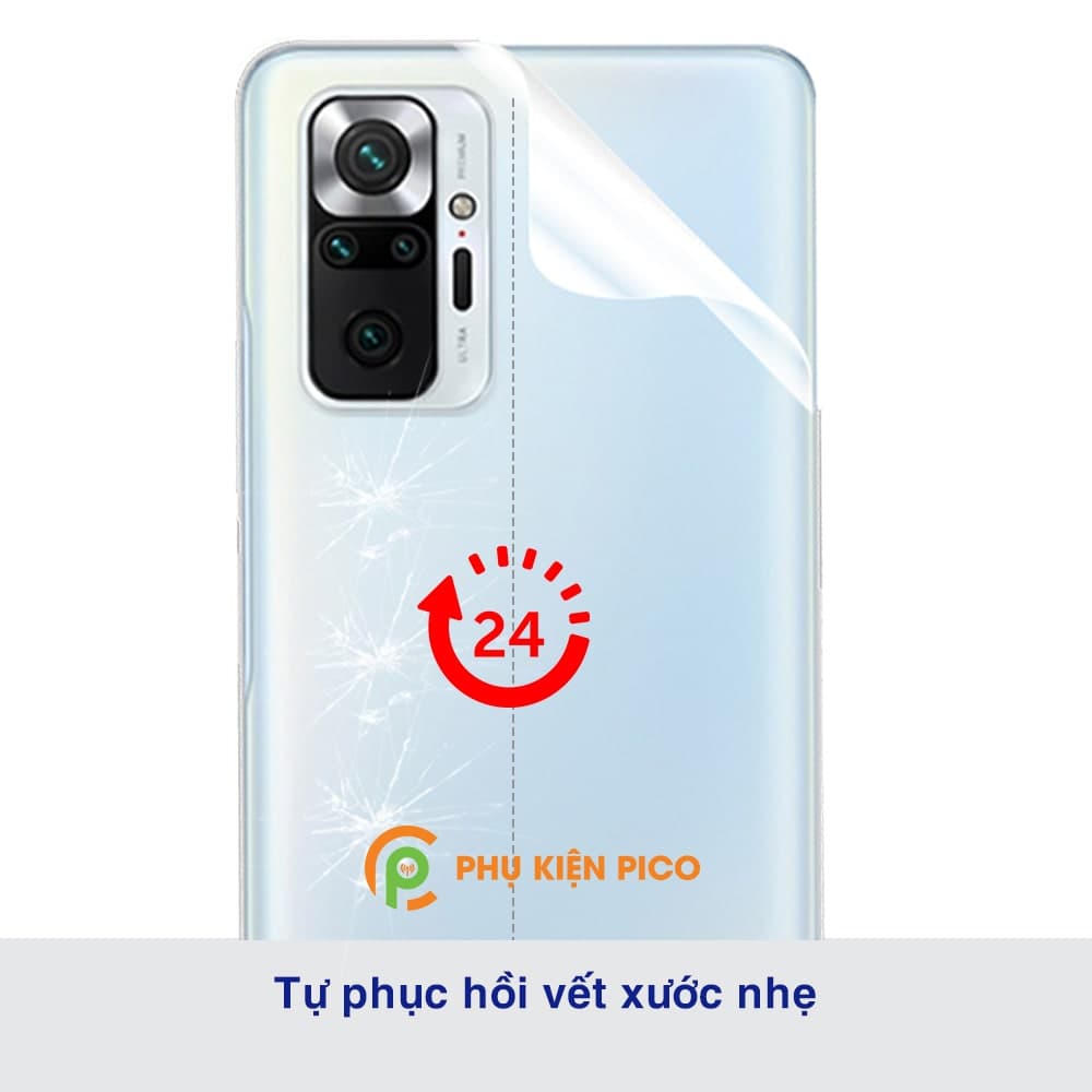 Dán lưng Xiaomi Redmi Note 10 Pro full mặt lưng dẻo trong suốt - 2
