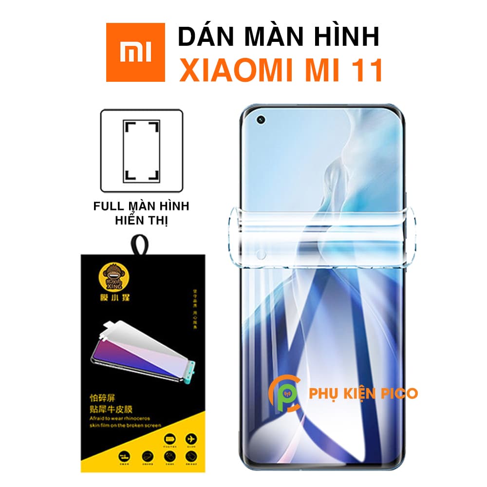 Dán màn hình Xiaomi Mi 11 full màn hình chính hãng Moxiao Xing