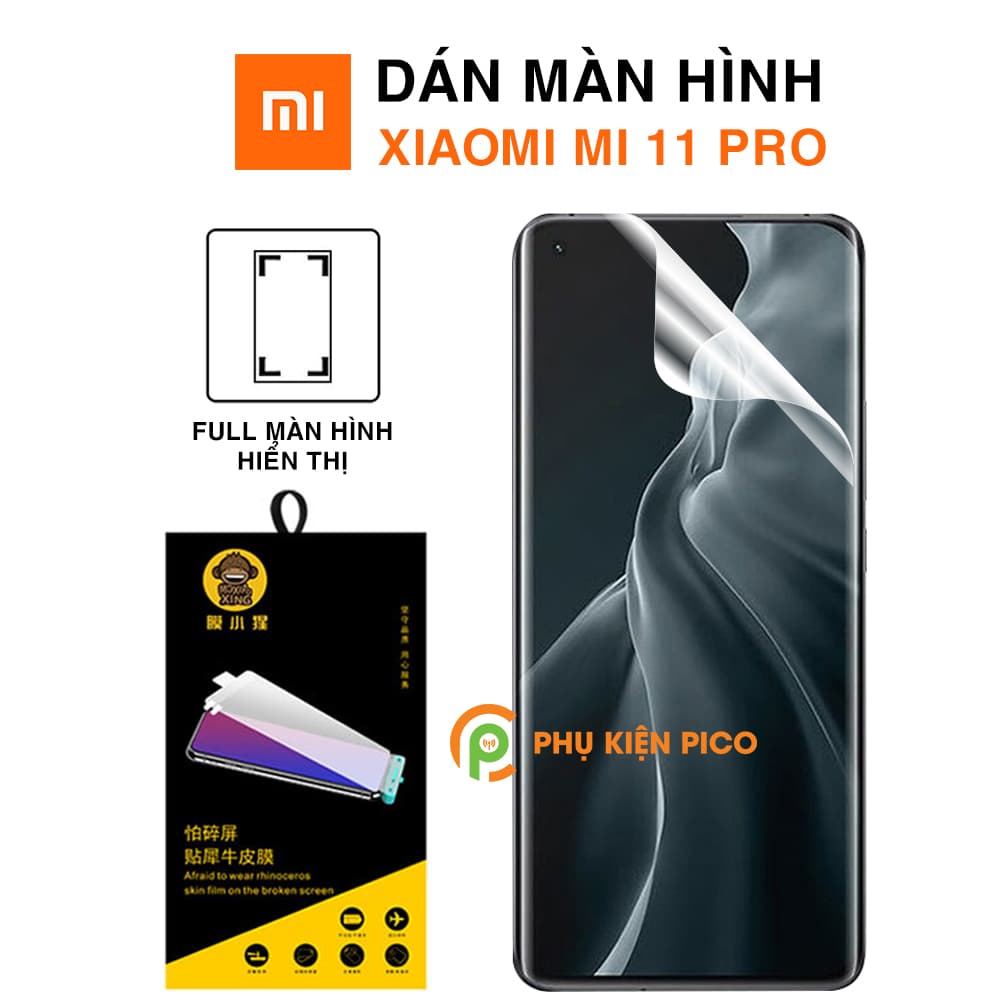 Dán màn hình Xiaomi Mi 11 Pro full màn hình chính hãng Moxiao Xing